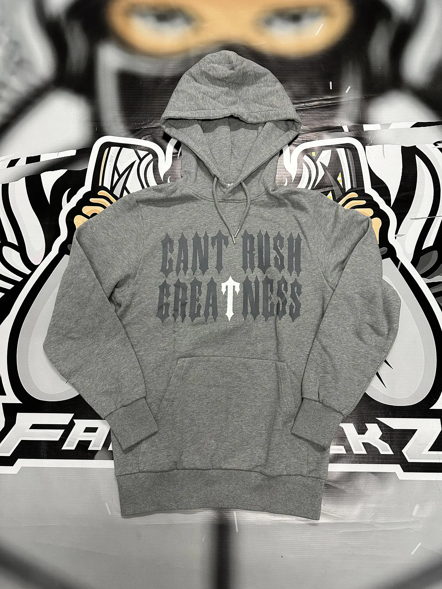Hoodie trapstar x centralcee Grey  1