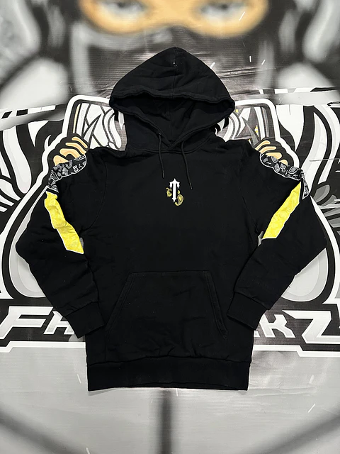 Hoodie trapstar Black and Yellow 