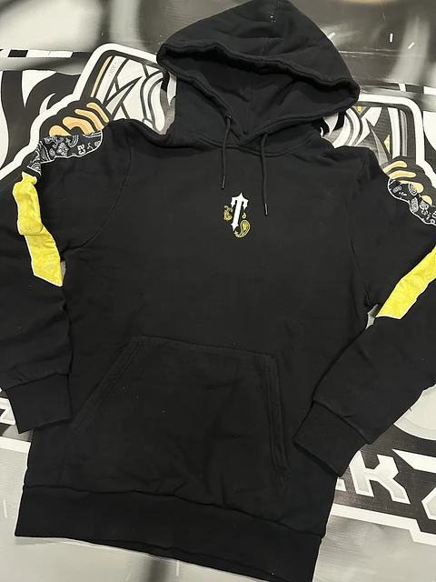 Hoodie trapstar Black and Yellow 