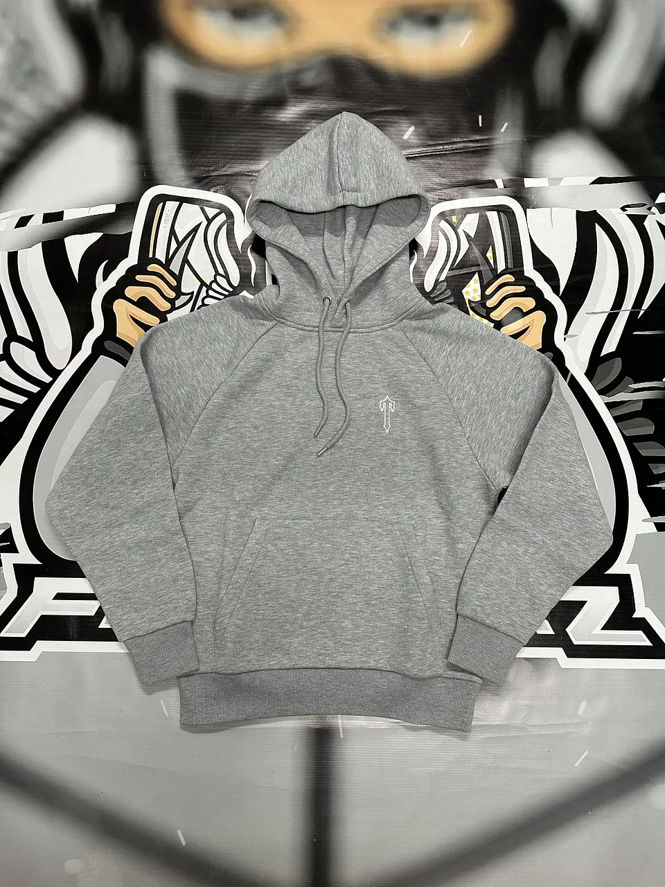 Hoodie trapsta Full Grey  1