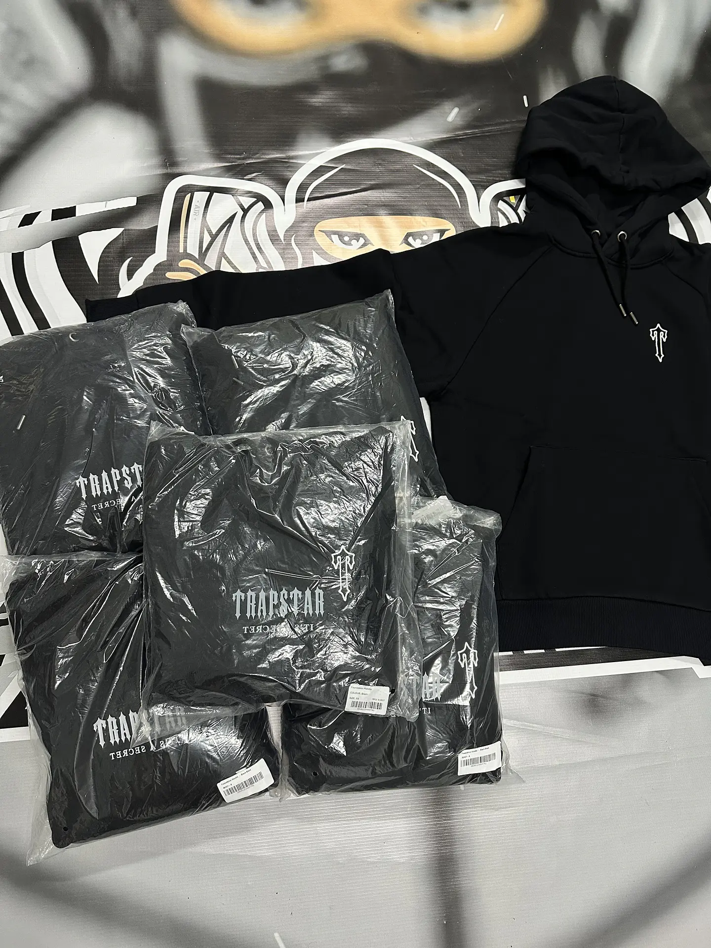 Hoodie trapstar Full Black  3