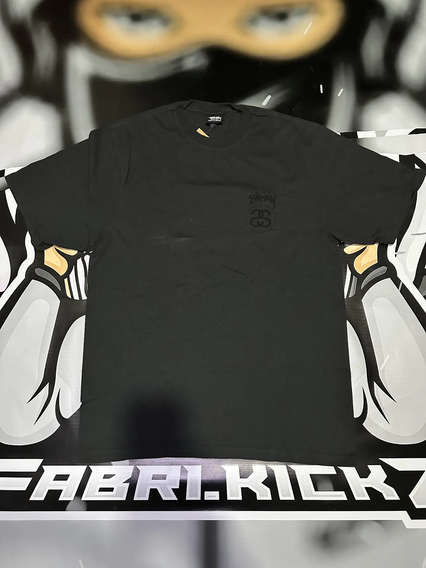 Camiseta Stüssy Black PIGMENT DYED 1