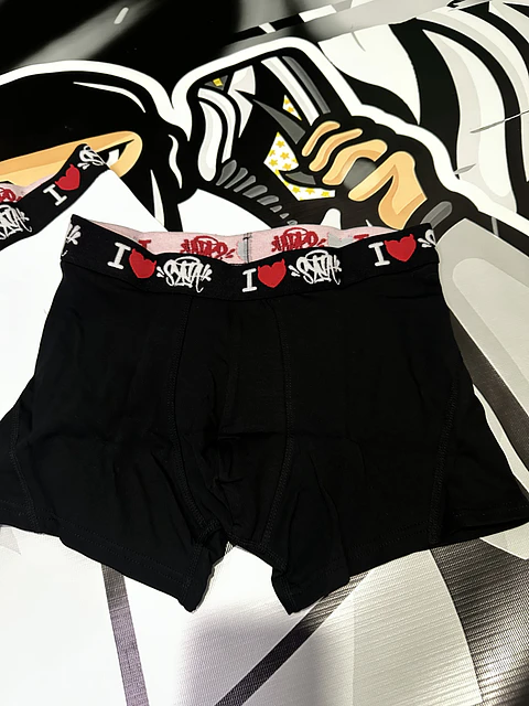 BOXER SYNA I HEART SYNA - BLACK/WHITE/GREY PACK 3 UNIDADES