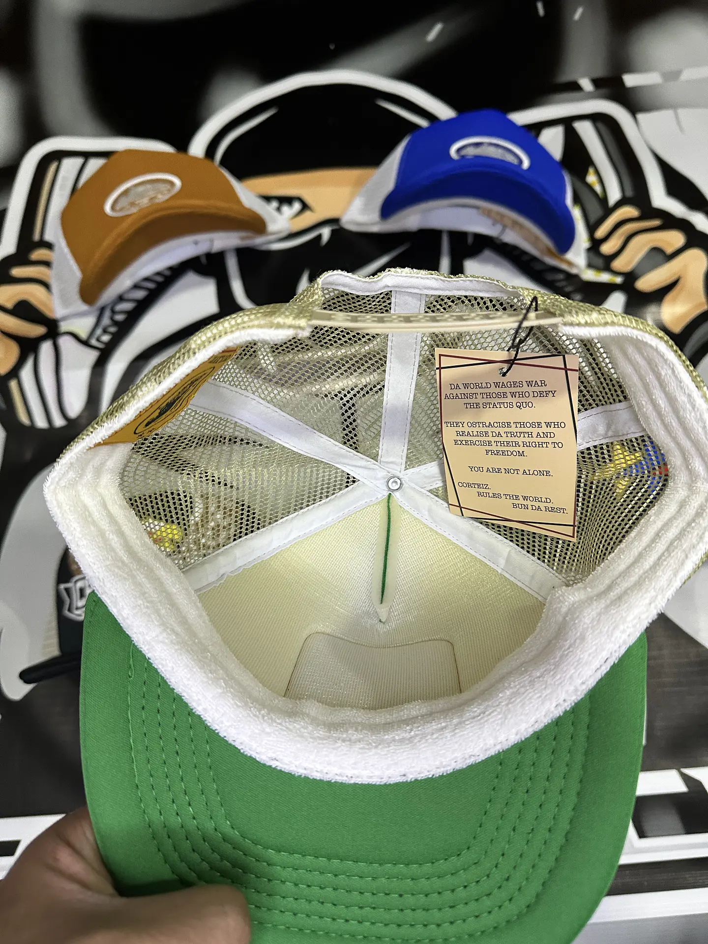 Truck Hat Corteiz Green logo 2