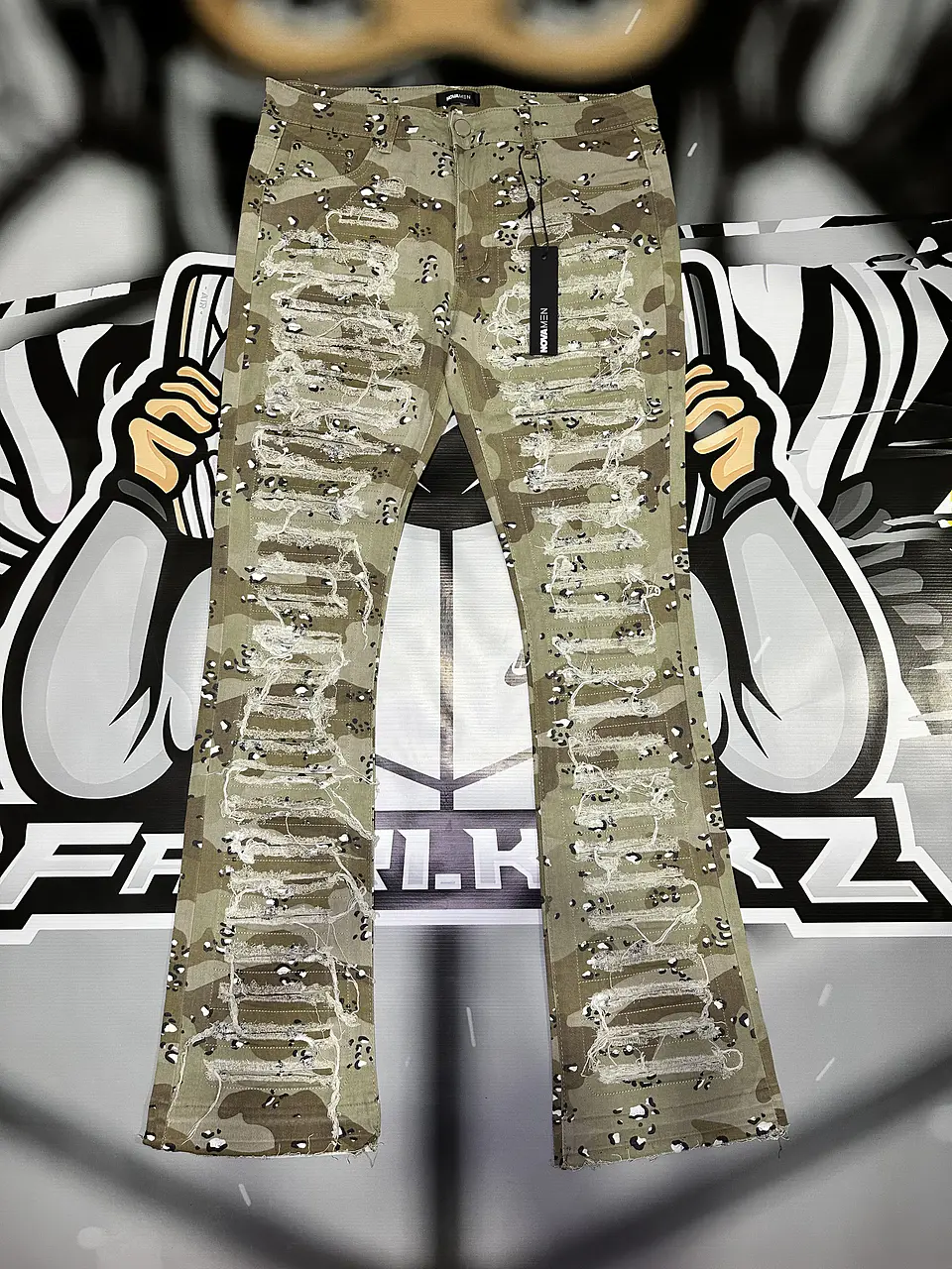 Jeans Fashion Nova Camo Flaree  1