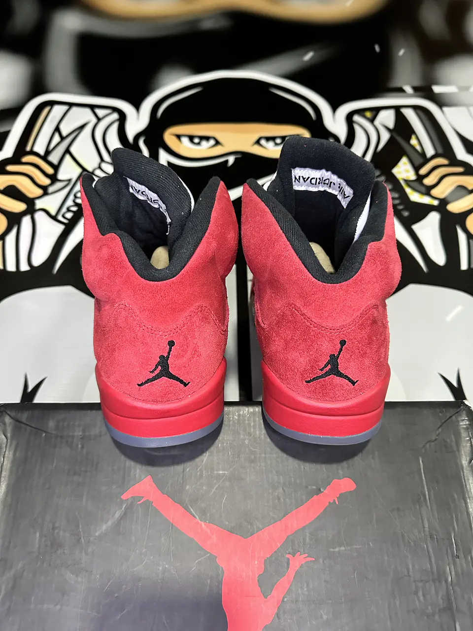 Air Jordan retro 5 Red Suede 2017 4