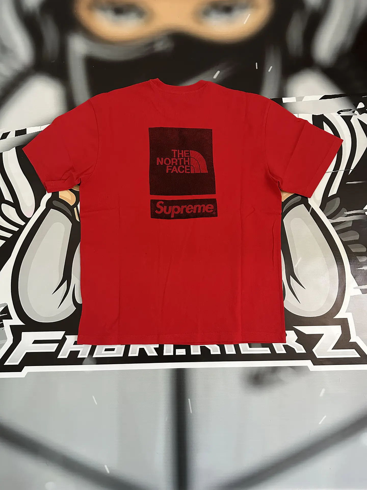 Camiseta @supremenewyork x @thenorthface red 3