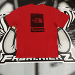 Camiseta @supremenewyork x @thenorthface red