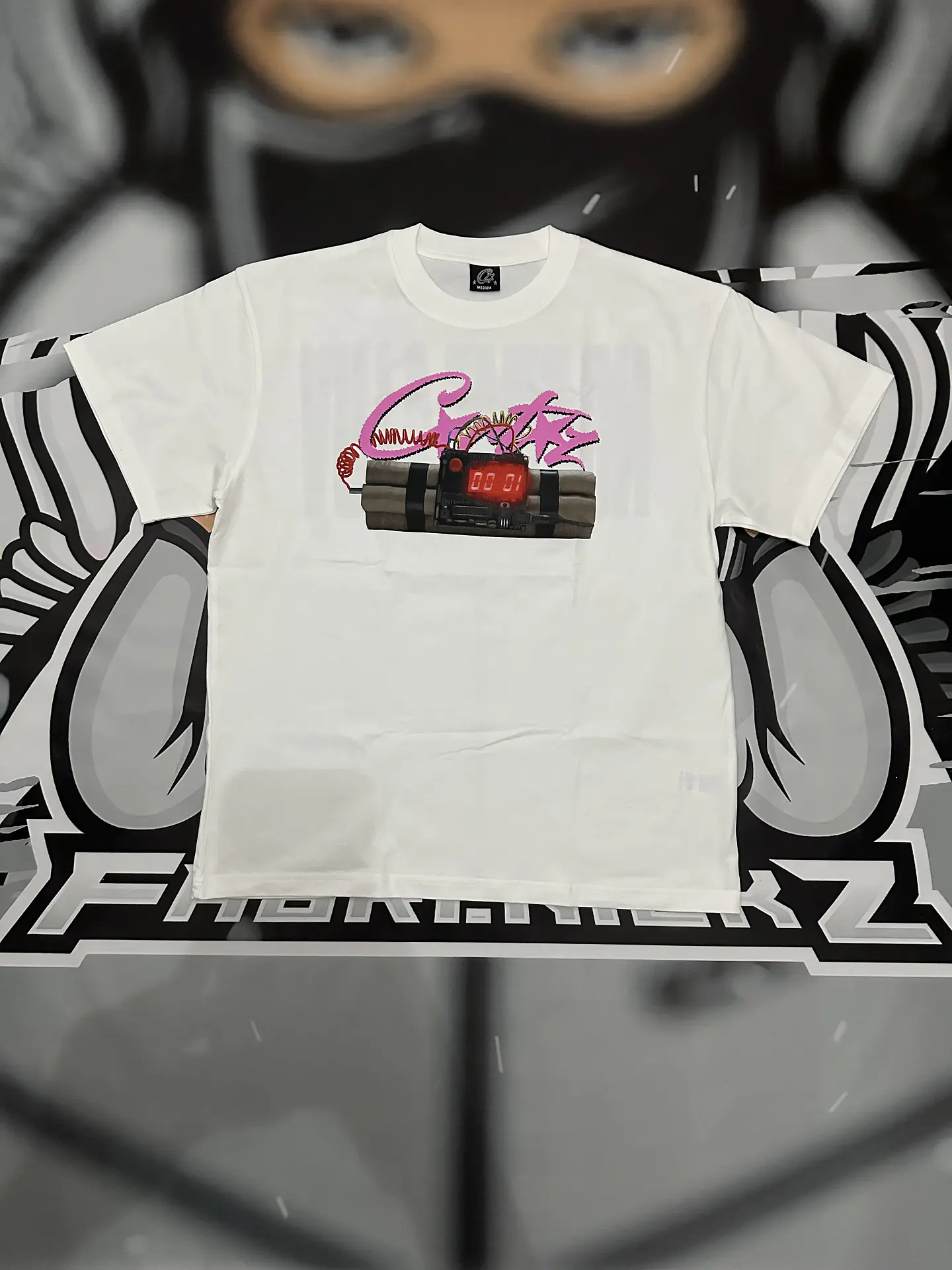 Camiseta corteiz No time 4 Luv White 1
