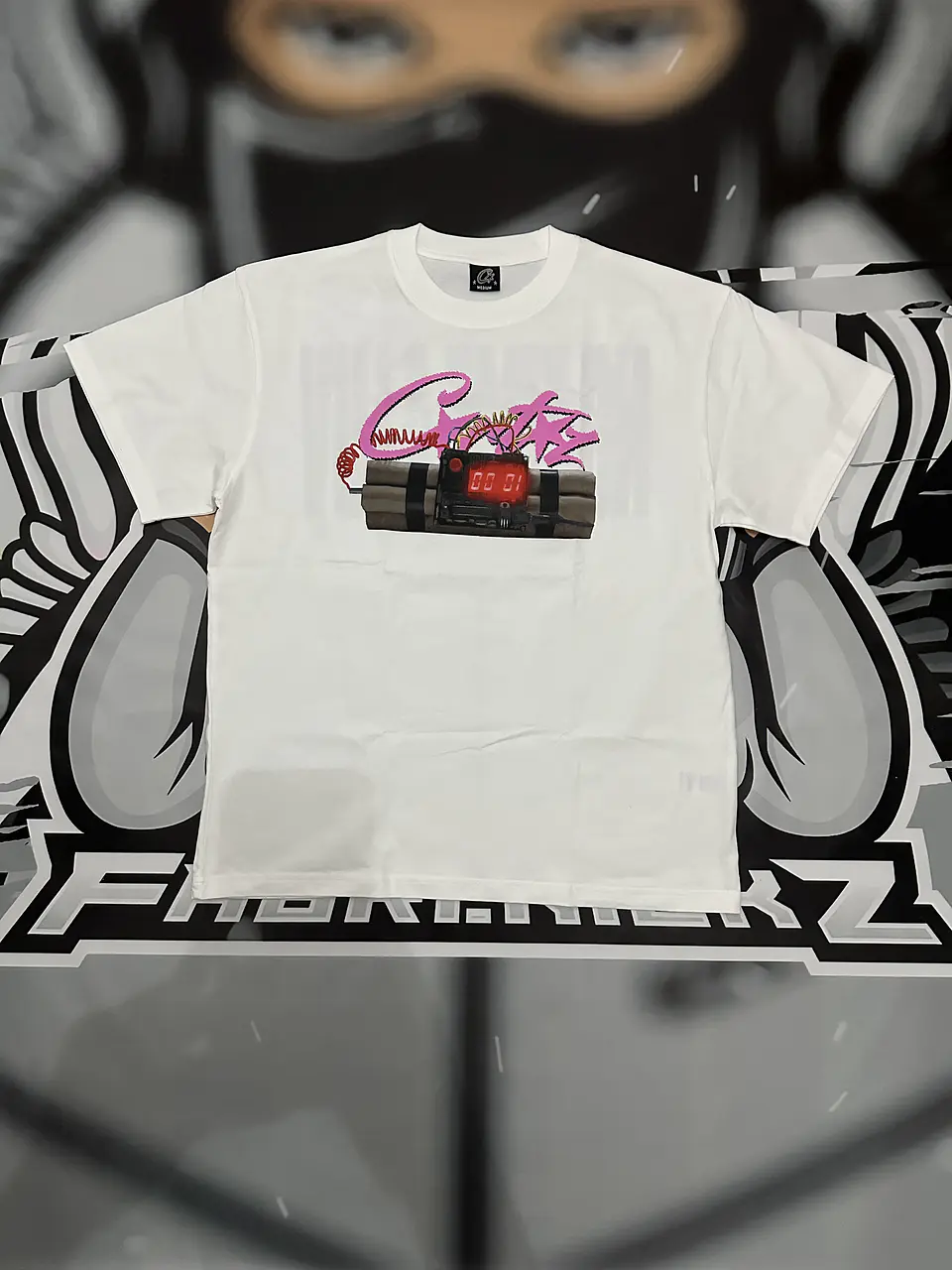 Camiseta corteiz No time 4 Luv White 1
