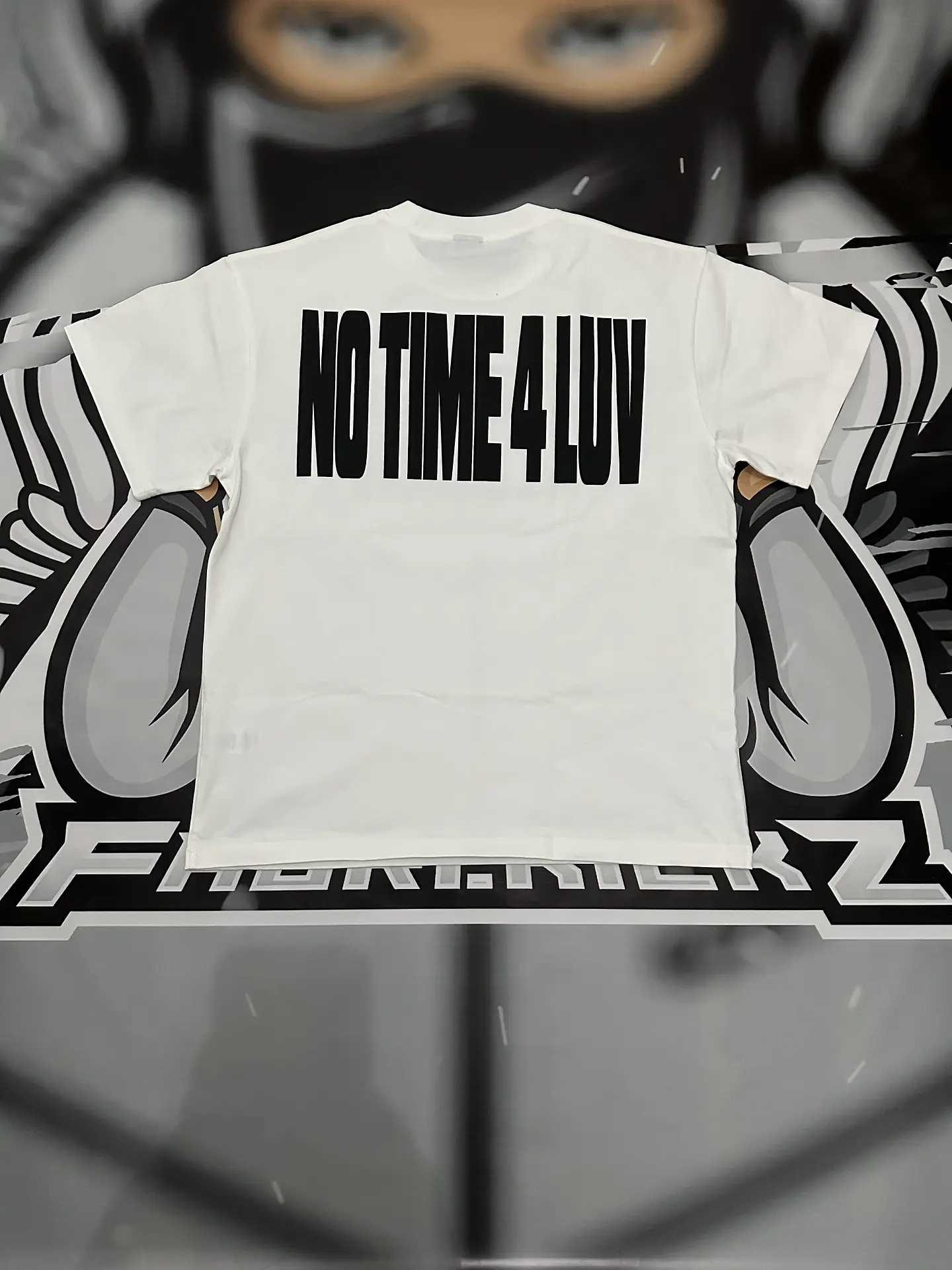 Camiseta corteiz No time 4 Luv White 3