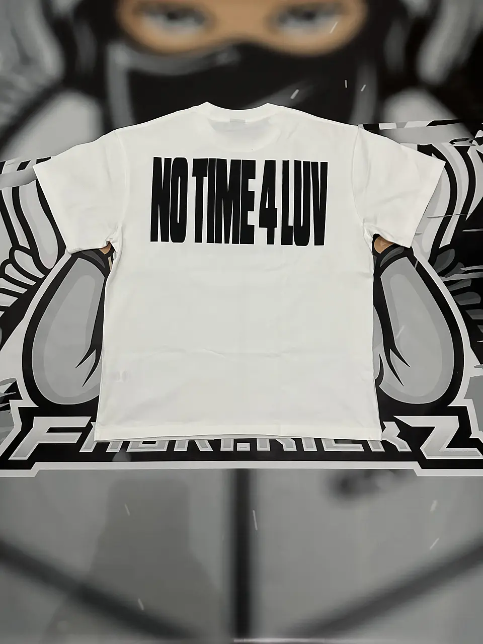 Camiseta corteiz No time 4 Luv White 3