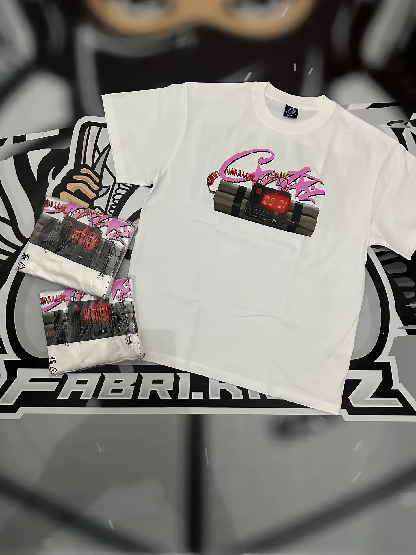 Camiseta corteiz No time 4 Luv White 4