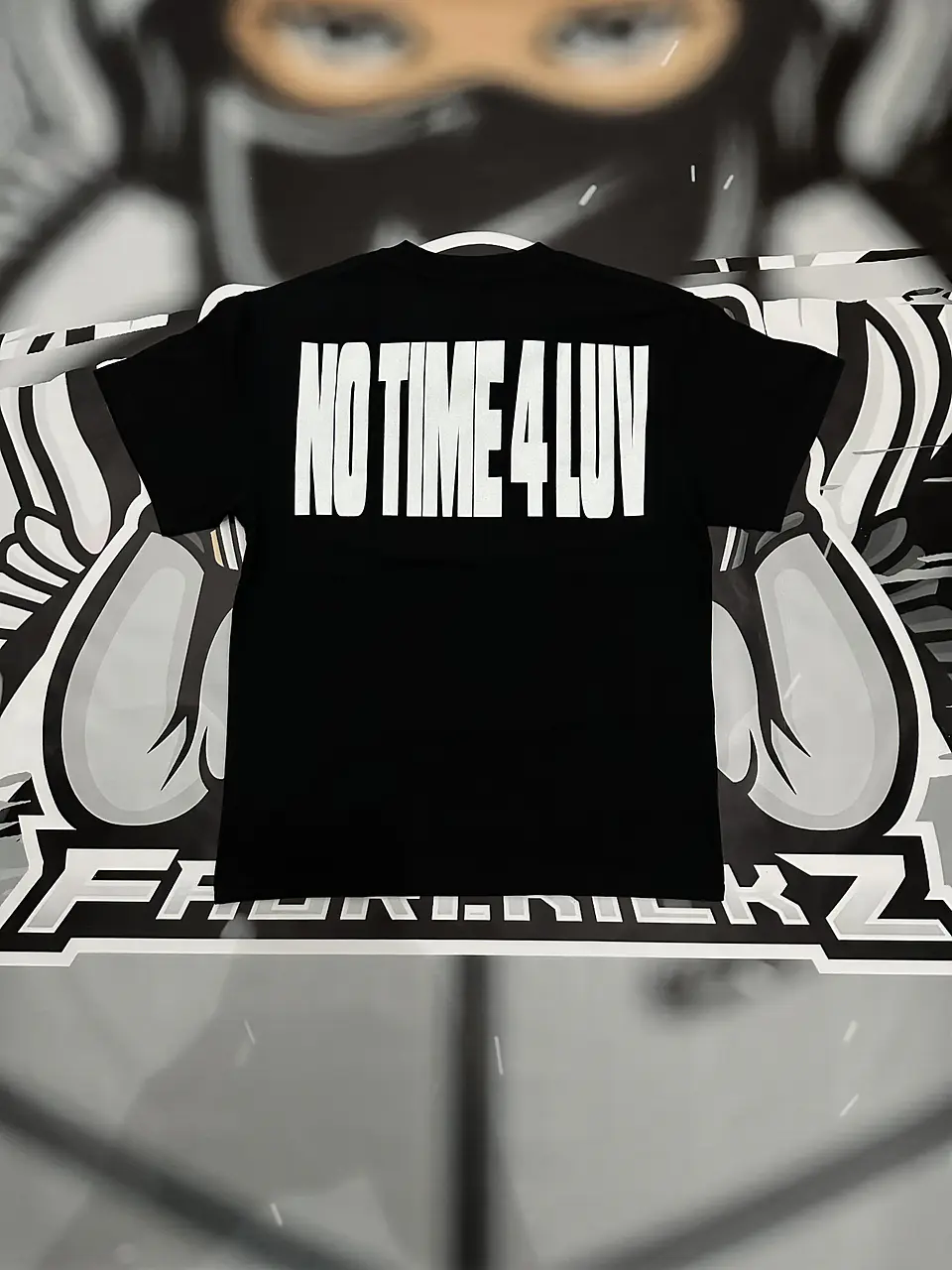 Camiseta corteiz No time 4 Luv Black 3