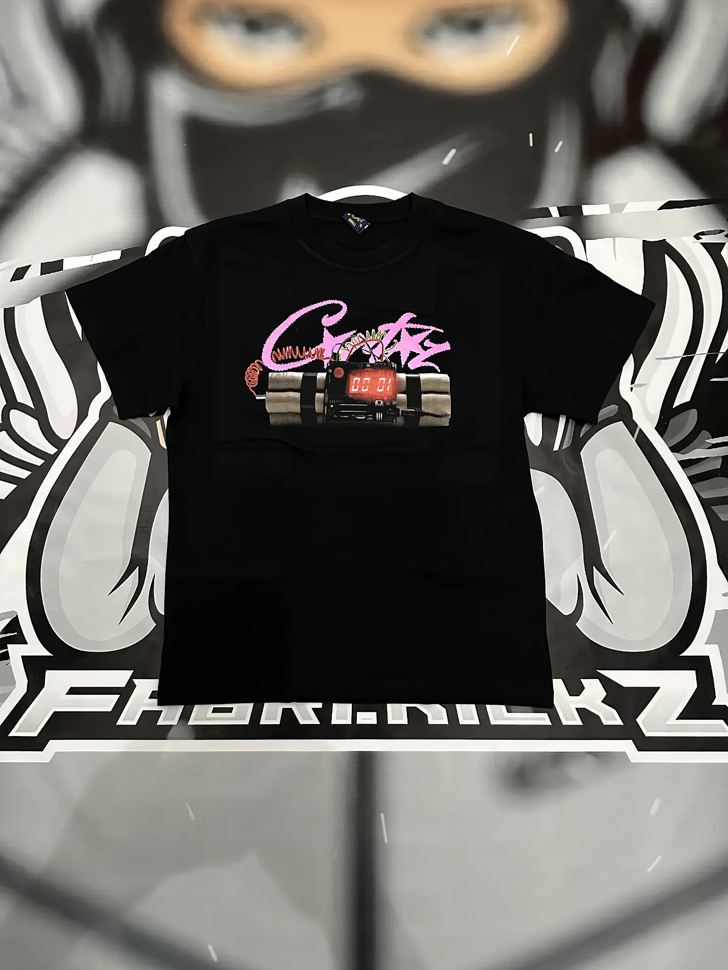 Camiseta corteiz No time 4 Luv Black 1
