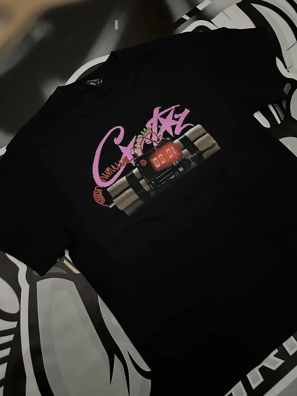 Camiseta corteiz No time 4 Luv Black 2