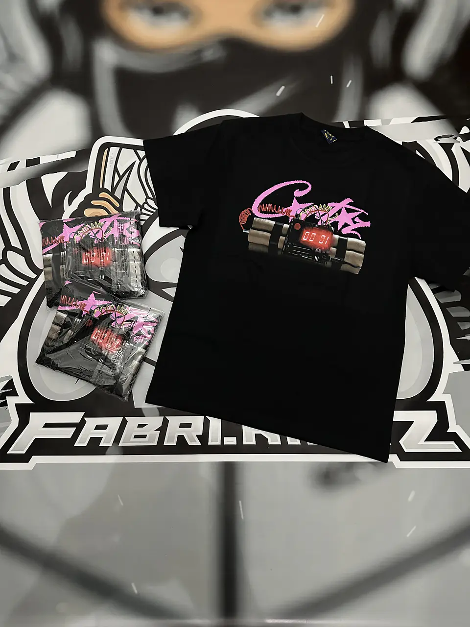 Camiseta corteiz No time 4 Luv Black 4