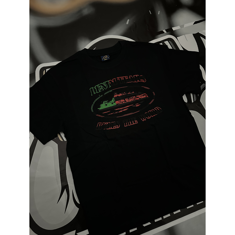 Camiseta @corteiz x @denimtears black