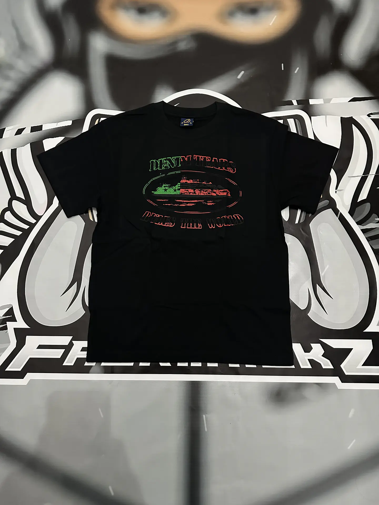 Camiseta @corteiz x @denimtears black 1