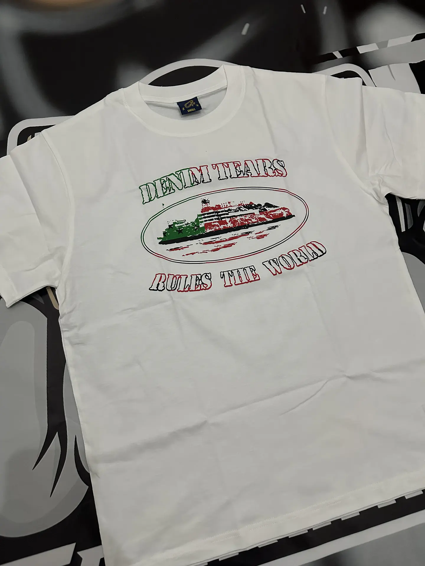 Camiseta @corteiz x @denimtears White 2