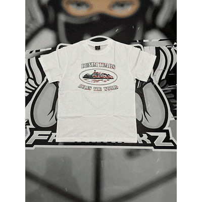 Camiseta @corteiz x @denimtears White