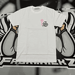 Camiseta trapstar TS Scrip pink White