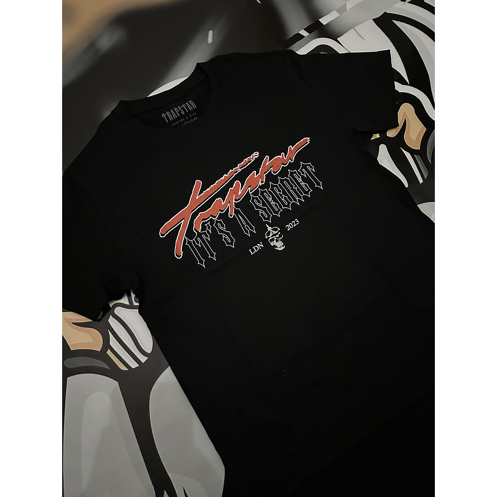 Camiseta trapstar london its a secret ss25 black