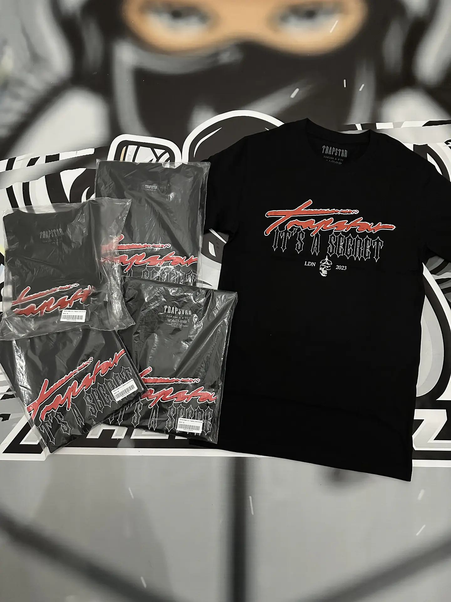 Camiseta trapstar london its a secret ss25 black 3