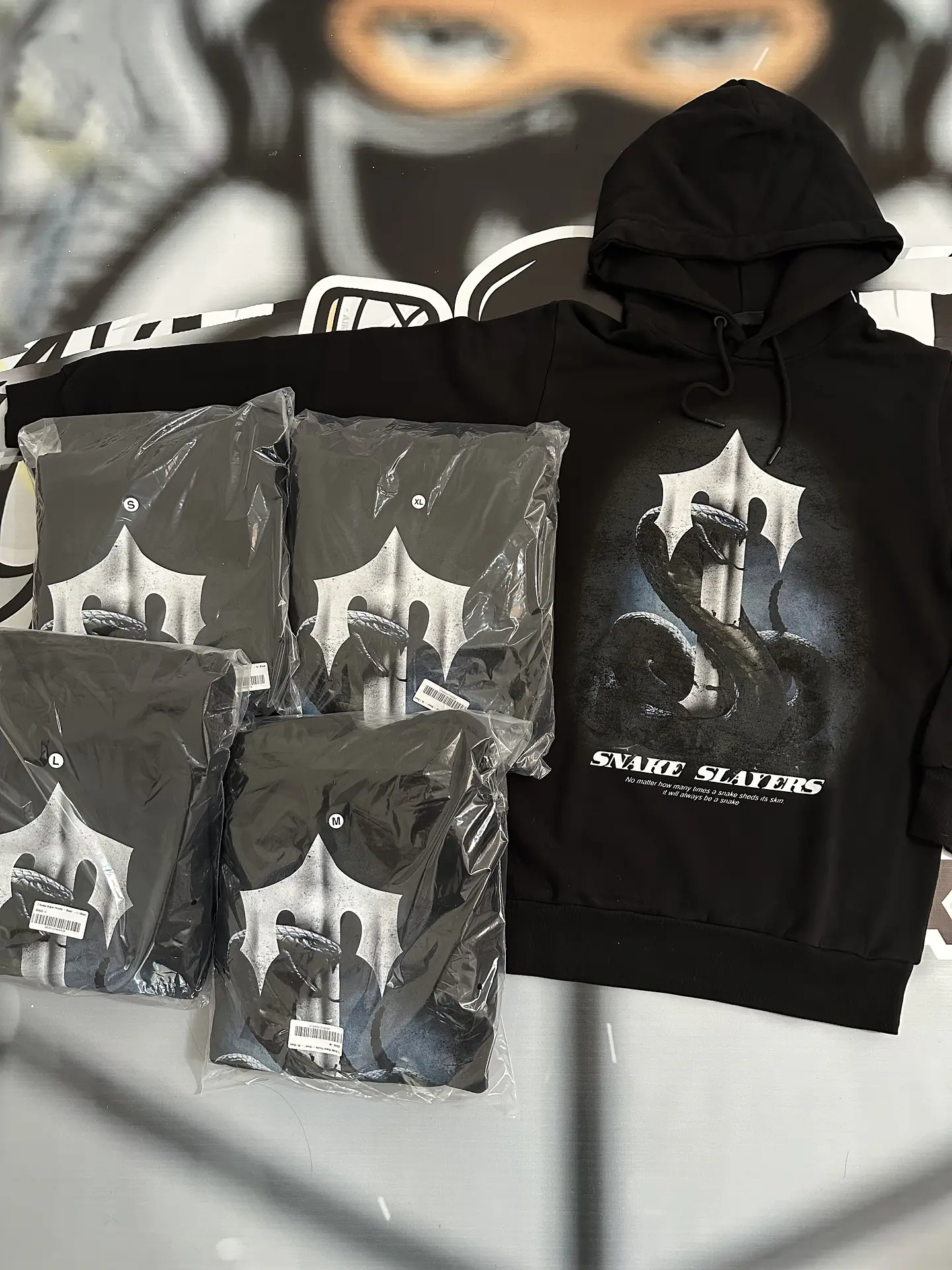 Hoodie Trapstar T Snake Slayer - Black 3