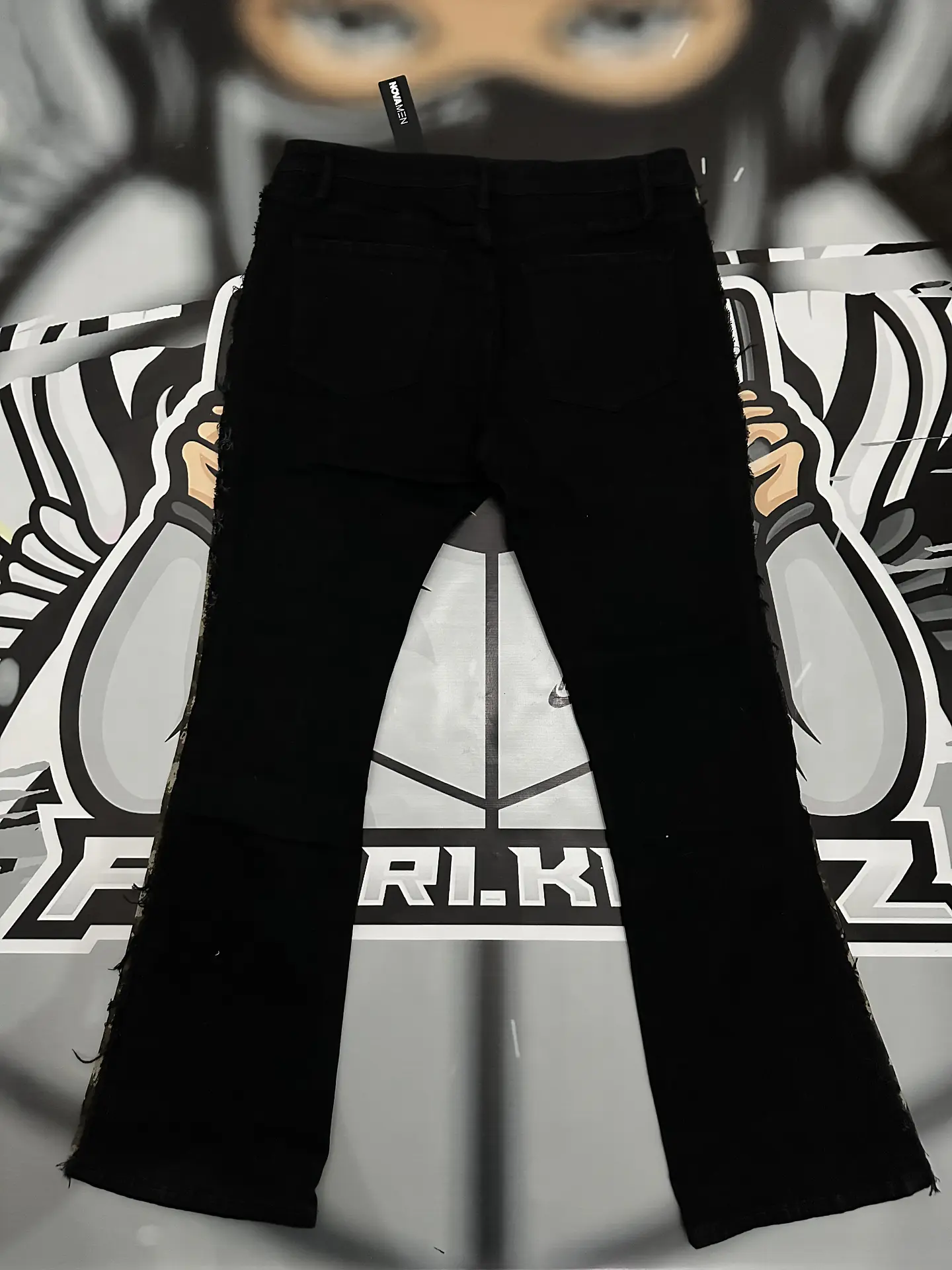 Jeans Fashion Nova Flaree black camo 3
