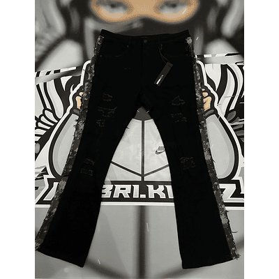 Jeans Fashion Nova Flaree black camo