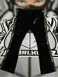 Jeans Fashion Nova Flaree black camo - Miniatura 1