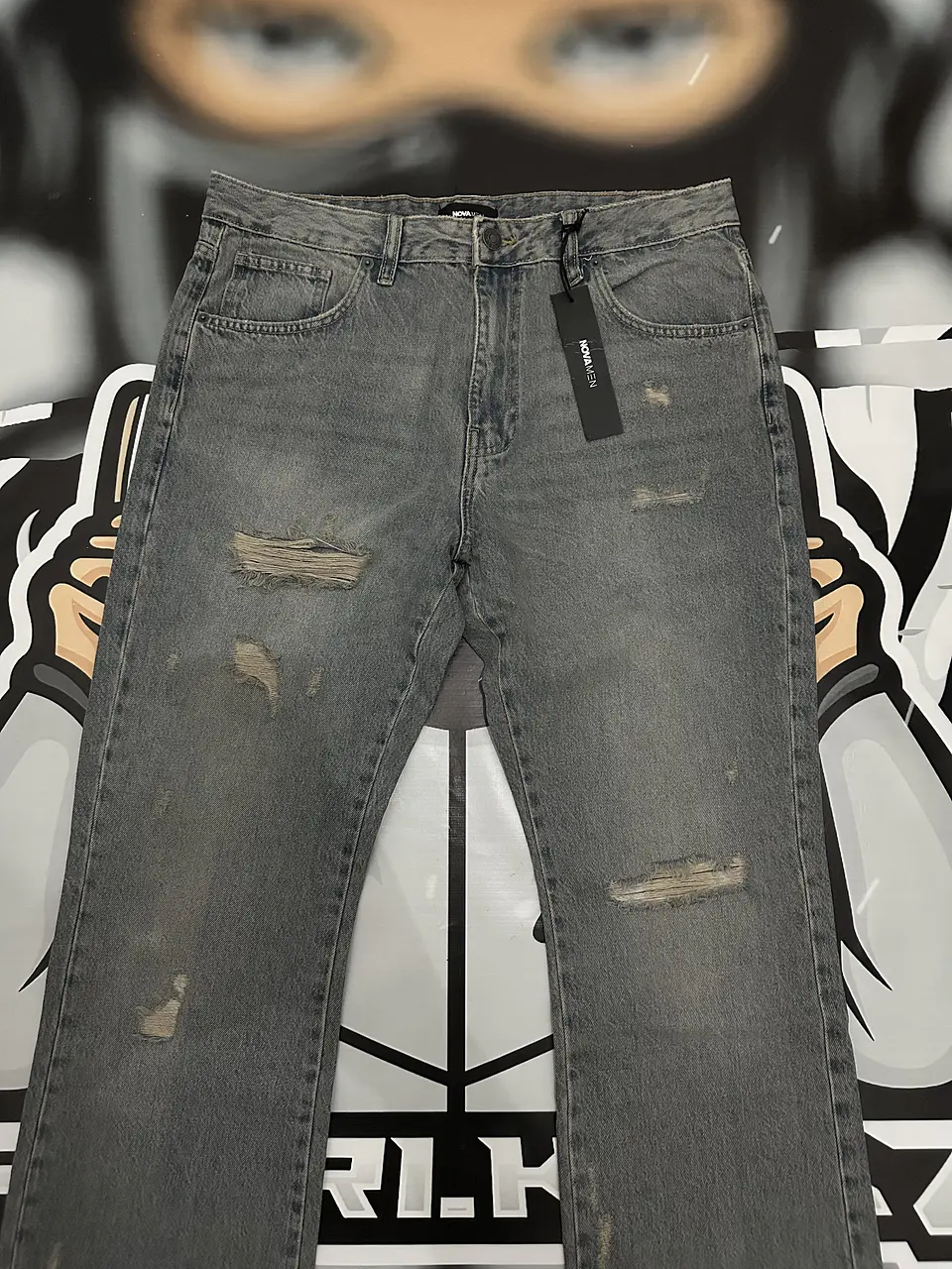 Jeans Fashion Nova Flaree Grey 2