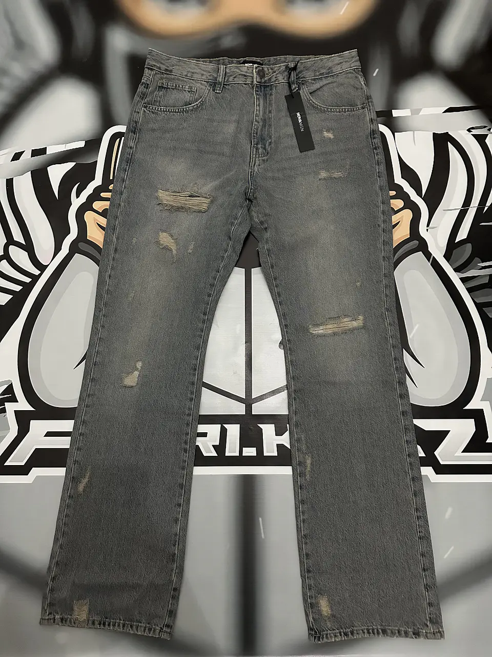 Jeans Fashion Nova Flaree Grey 1
