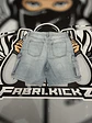 Short Fashion Nova Cargo Jeans sky blue - Miniatura 3