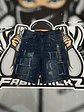 Short Fashion Nova Jeans worn blue - Miniatura 1