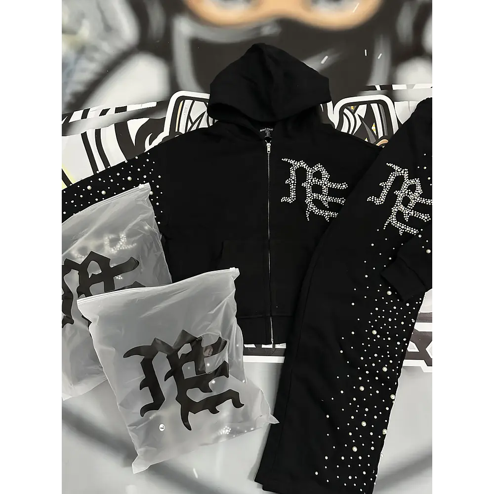 Mixed Emotion Conjunto Black ‘Pearl’ - Hoodie + pants
