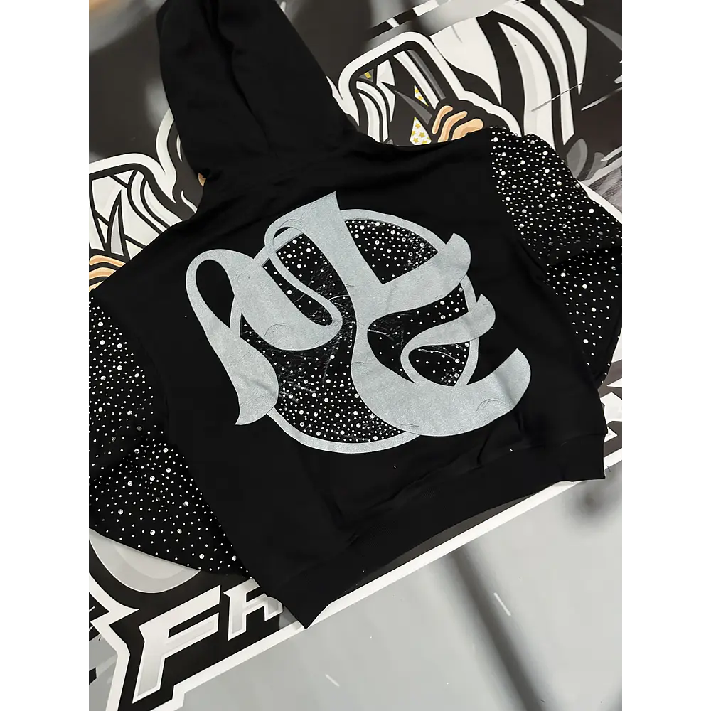 Mixed Emotion Archer Rhinestone Hoodie