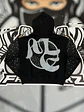 Mixed Emotion Fallen Angels Rhinestone Hoodie  - Miniatura 4