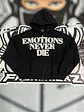 Mixed Emotion Black ‘End’ Rhinestone hoodie - Miniatura 1