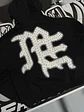 Mixed Emotion Black ‘End’ Rhinestone hoodie - Miniatura 4
