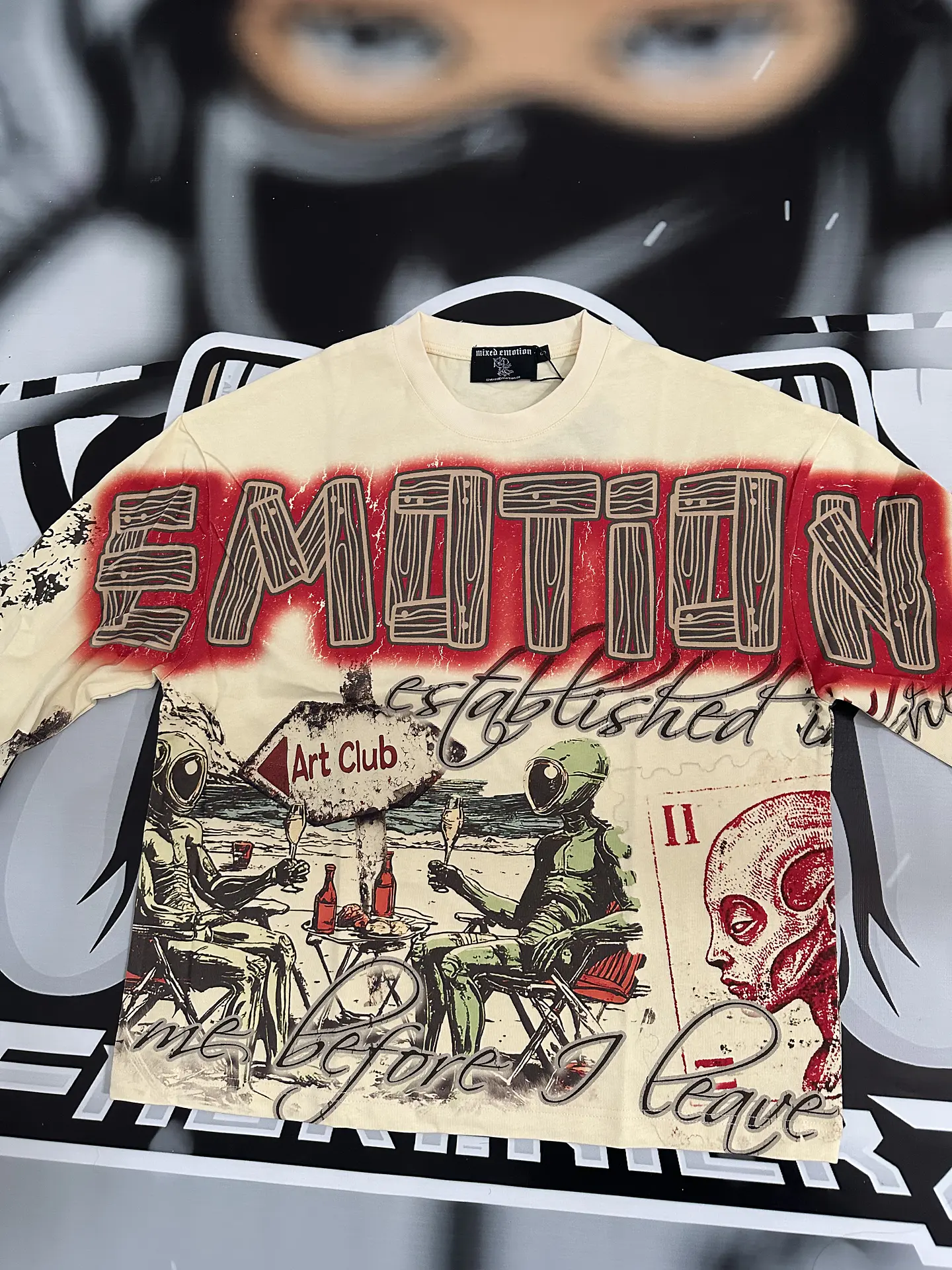 Mixed Emotion Cream ‘Art Club’ Long Sleeve 3