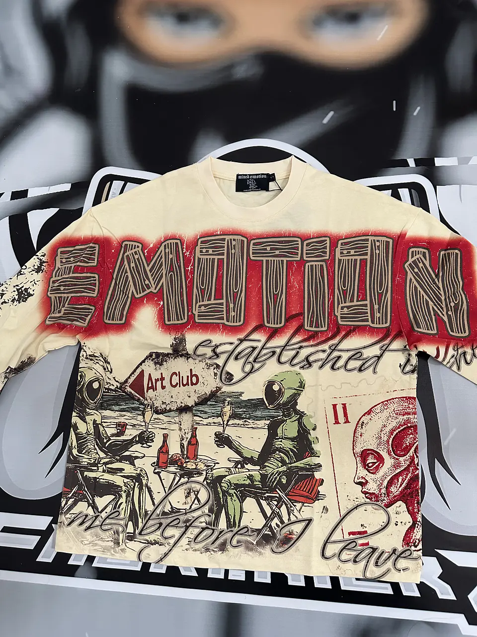 Mixed Emotion Cream ‘Art Club’ Long Sleeve 3