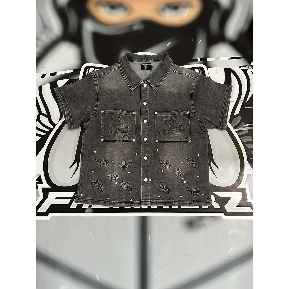 Mixed Emotion ‘Paisley’ grey Shirt