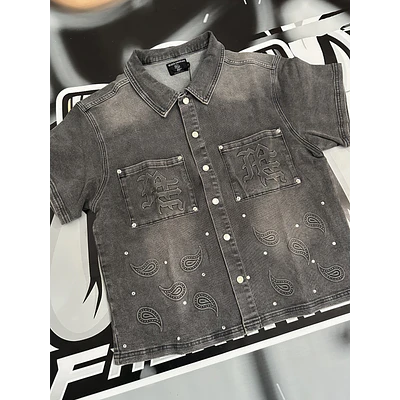 Mixed Emotion ‘Paisley’ grey Shirt