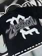 Mixed Emotion Black “Rhinestone” Cropped Tee - Miniatura 4
