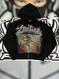 Mixed Emotion Black “Rhinestone” Hoodie  - Miniatura 1