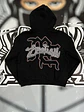 Mixed Emotion Black “Rhinestone” Hoodie  - Miniatura 3