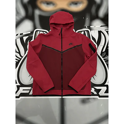 Nike Tech Full Zip - red wine USED