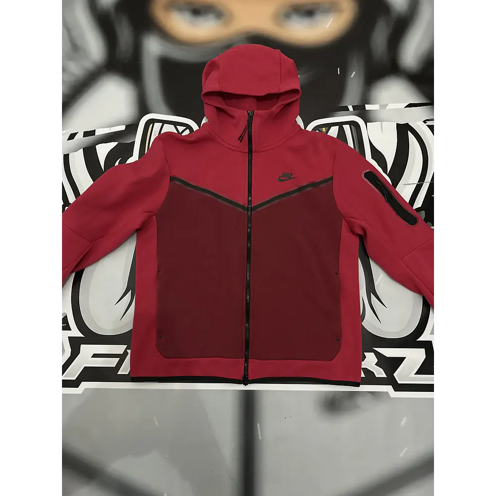 Nike Tech Full Zip - red wine USED